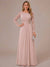 A-Line/Princess Scoop Long Sleeves Ruched Mother of the Bride Dresses with Appliques