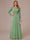 A-Line/Princess Scoop Long Sleeves Ruched Mother of the Bride Dresses with Appliques