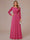 A-Line/Princess Scoop Long Sleeves Ruched Mother of the Bride Dresses with Appliques