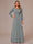 A-Line/Princess Scoop Long Sleeves Ruched Mother of the Bride Dresses with Appliques