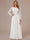A-Line/Princess Scoop Long Sleeves Ruched Mother of the Bride Dresses with Appliques