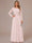 A-Line/Princess Scoop Long Sleeves Ruched Mother of the Bride Dresses with Appliques