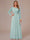 A-Line/Princess Scoop Long Sleeves Ruched Mother of the Bride Dresses with Appliques