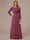 A-Line/Princess Scoop Long Sleeves Ruched Mother of the Bride Dresses with Appliques