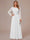 A-Line/Princess Scoop Long Sleeves Ruched Mother of the Bride Dresses with Appliques