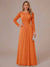 A-Line/Princess Scoop Long Sleeves Ruched Mother of the Bride Dresses with Appliques