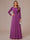 A-Line/Princess Scoop Long Sleeves Ruched Mother of the Bride Dresses with Appliques