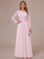 A-Line/Princess Scoop Long Sleeves Ruched Mother of the Bride Dresses with Appliques