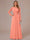 A-Line/Princess Scoop Long Sleeves Ruched Mother of the Bride Dresses with Appliques