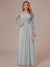 A-Line/Princess Scoop Long Sleeves Ruched Mother of the Bride Dresses with Appliques