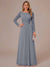 A-Line/Princess Scoop Long Sleeves Ruched Mother of the Bride Dresses with Appliques