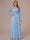 A-Line/Princess Scoop Long Sleeves Ruched Mother of the Bride Dresses with Appliques