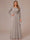 A-Line/Princess Scoop Long Sleeves Ruched Mother of the Bride Dresses with Appliques