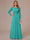 A-Line/Princess Scoop Long Sleeves Ruched Mother of the Bride Dresses with Appliques