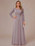 A-Line/Princess Scoop Long Sleeves Ruched Mother of the Bride Dresses with Appliques