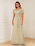 A-Line/Princess Illusion Scoop Appliques Ruched Mother of the Bride Dresses