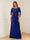 A-Line/Princess Illusion Scoop Appliques Ruched Mother of the Bride Dresses