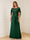 A-Line/Princess Illusion Scoop Appliques Ruched Mother of the Bride Dresses