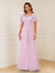 A-Line/Princess Illusion Scoop Appliques Ruched Mother of the Bride Dresses
