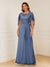 A-Line/Princess Illusion Scoop Appliques Ruched Mother of the Bride Dresses