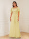 A-Line/Princess Illusion Scoop Appliques Ruched Mother of the Bride Dresses
