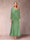 Sheath/Column V-Neck Ankle-Length Evening Dresses With Jacket & Sequins