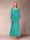 Sheath/Column V-Neck Ankle-Length Evening Dresses With Jacket & Sequins