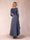 A-Line/Princess Sheer Neck 3/4 Sleeves Mother of the Bride Dresses with Beading