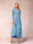 A-Line/Princess Sheer Neck 3/4 Sleeves Mother of the Bride Dresses with Beading