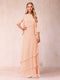 A-Line/Princess Scoop Ruched Floor-Length Mother of the Bride Dresses with Ruffles & Jacket