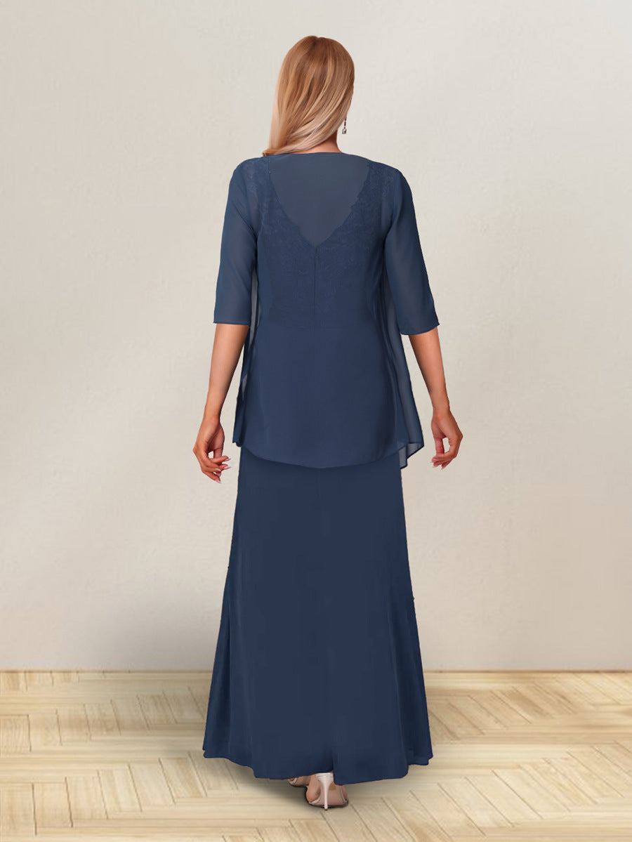A-Line/Princess Sleeveless Long Formal Evening Dresses With Ruffles &amp; Jacket