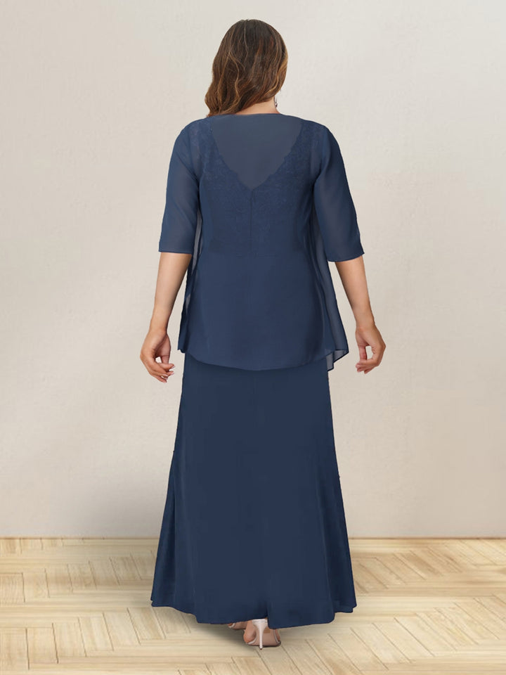 A-Line/Princess Sleeveless Long Formal Plus Size Evening Dresses With Ruffles &amp; Jacket
