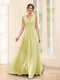A-Line V-Neck Sleeveless Chiffon Bridesmaid Dresses With Pockets