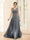 A-Line V-Neck Sleeveless Chiffon Bridesmaid Dresses With Pockets