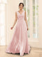 A-Line V-Neck Sleeveless Chiffon Bridesmaid Dresses With Pockets