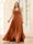 A-Line V-Neck Sleeveless Chiffon Plus Size Bridesmaid Dresses With Pockets
