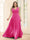 A-Line V-Neck Sleeveless Chiffon Plus Size Bridesmaid Dresses With Pockets