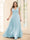 A-Line V-Neck Sleeveless Chiffon Plus Size Bridesmaid Dresses With Pockets