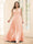 A-Line V-Neck Sleeveless Chiffon Plus Size Bridesmaid Dresses With Pockets