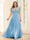 A-Line V-Neck Sleeveless Chiffon Plus Size Bridesmaid Dresses With Pockets
