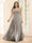 A-Line V-Neck Sleeveless Chiffon Plus Size Bridesmaid Dresses With Pockets