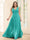 A-Line V-Neck Sleeveless Chiffon Plus Size Bridesmaid Dresses With Pockets