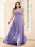 A-Line V-Neck Sleeveless Chiffon Plus Size Bridesmaid Dresses With Pockets