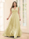 A-Line V-Neck Sleeveless Chiffon Plus Size Bridesmaid Dresses With Pockets