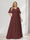 A-Line/Princess V-Neck Half Sleeves Chiffon Plus Size Bridesmaid Dresses with Pockets
