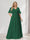 A-Line/Princess V-Neck Half Sleeves Chiffon Plus Size Bridesmaid Dresses with Pockets