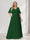 A-Line/Princess V-Neck Half Sleeves Chiffon Plus Size Bridesmaid Dresses with Pockets