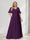 A-Line/Princess V-Neck Half Sleeves Chiffon Plus Size Bridesmaid Dresses with Pockets