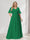 A-Line/Princess V-Neck Half Sleeves Chiffon Plus Size Bridesmaid Dresses with Pockets