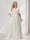 A-Line/Princess V-Neck Half Sleeves Chiffon Plus Size Bridesmaid Dresses with Pockets